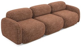 Pomarańczowa/brązowa sofa modułowa 270 cm Ailani – Makamii