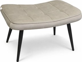 Fotel wypoczynkowy RELAX uszak z podnóżkiem : Kolor nogi - Czarna stożek, Kolor tkaniny - VELVET - MG09, Typ tkaniny - Velvet