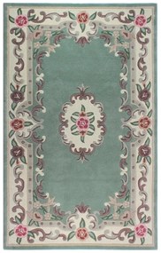 Zielony wełniany dywan Flair Rugs Aubusson, 75x150 cm