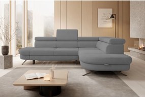 Narożnik OTIS L Prawostronny Regulowane Zagłówki wolnostojący tkanina AURORA 17 WERSAL