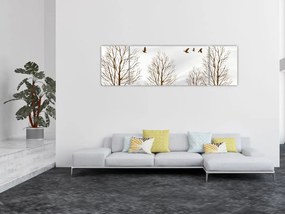 Obraz - Jeleń przed rzeką (170x50 cm)