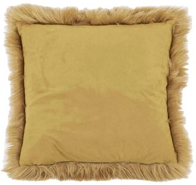 Brązowa poduszka Tiseco Home Studio Sheepskin, 45x45 cm