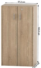 Szafka z zamkiem TEMPO ASISTENT 034, dąb sonoma