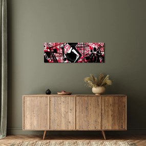 Obraz - Jazz (z zegarem) (90x30 cm)