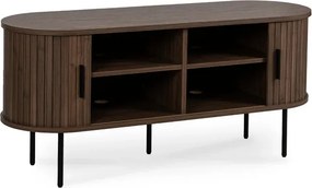 Szafka RTV do Salonu Dwudrzwiowa TRISH 120 cm Orzech Japandi