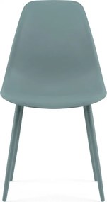 Krzesło do kuchni OSAKA plastikowe, petrolowe