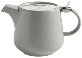 Jasnoszary porcelanowy dzbanek do herbaty z sitkiem Maxwell & Williams Tint, 600 ml