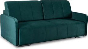 Sofa Rozkładana z Funkcją Spania IBIZA Dwuosobowa Zielona Nowoczesna do Salonu