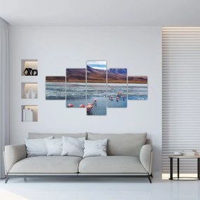Obraz - Flamingi (125x70 cm)