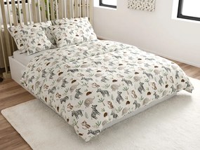 PrzytulneMieszkanie.pl PrzytulneMieszkanie.pl Pościel bawełniana Renforcé JUNGARI kremowa Rozmiar pościeli: 70 x 90 cm | 140 x 200 cm