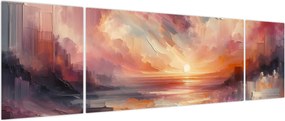 Obraz - Malowane zorze (170x50 cm)