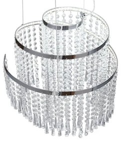 Lampa wisząca LED w kolorze srebra ø 38 cm Pomp – Trio