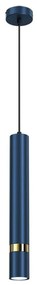 Lampa wisząca na lince JOKER 1xGU10/25W/230V niebiesko-złota