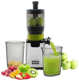 TESLA Electronics SlowJuicer Deluxe - Wyciskarka wolnoobrotowa 250W/230V stal nierdzewna