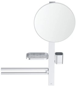 Lustro z półką/z wieszakiem ścienne ø 33 cm ALU+ – Ideal Standard