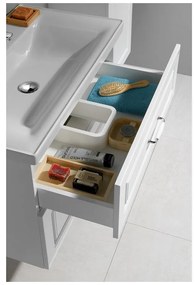 Biała wisząca szafka bez umywalki 76,5x60 cm Favolo – Sapho