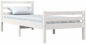 Białe pojedyncze drewniane łóżko 90x200 K5-Z95