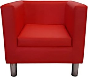 Fotel Monaco tkanina Eko-skóra : Kolor nogi - Chrom, Kolor tkaniny - EKO-SKÓRA - 15D, Wysokość nogi - 15 cm