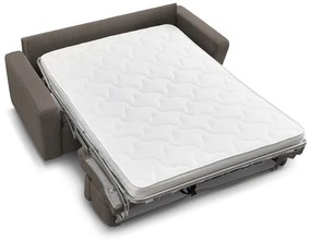 Szarobrązowa sztruksowa rozkładana sofa 215 cm Monaco – Bobochic Paris