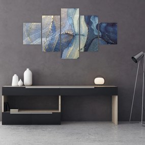 Obraz - Abstrakcja z użyciem tuszu alkoholowego (125x70 cm)