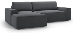 Ciemnoszary rozkładany narożnik (lewostronny) Jodie – Micadoni Home
