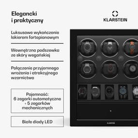 Klarstein ChronoVault Rotomat, 6+5 zegarków