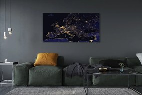 Duży obraz na płótnie Mapa Świata pod Niebem