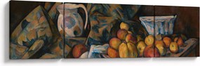 Obraz - Paul Cézanne, Still Life with Apples and Peaches, reprodukcje (170x50 cm)