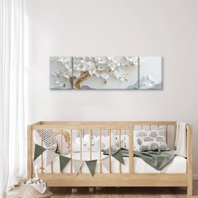 Obraz – Eleganckie drzewo życia 3D (170x50 cm)