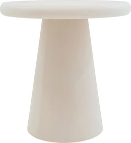 Stolik kawowy okrągły Clav 45 cm - beżowy