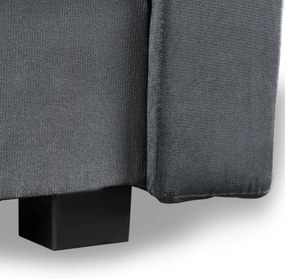 Sofa z Funkcją Spania ALUNA Rozkładana Wersalka Dwuosobowa Szara Nowoczesna do Salonu
