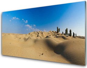 Szkło do Kuchni na Ścianę Wydmy Pustynne O Zachodzie
