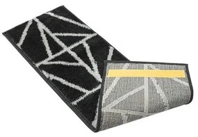 Czarne dywaniki na schody zestaw 13 szt. 22x73 cm Striped – Mila Home