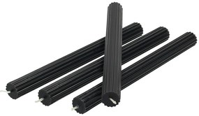 Zestaw świec stroikowych Noir 2x25 cm