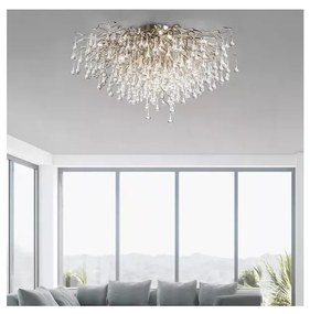 Paul Neuhaus 8092-55 - Przysufitowy żyrandol ICICLE 14xG9/40W/230V Ø 100 cm chrom