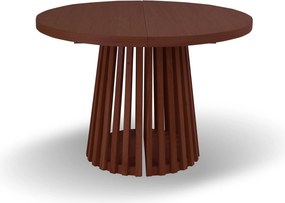 Stół rozkładany LAMELLI Brązowy do Salonu Jadalni 110-210 x 110 x 76 cm, Okrągły