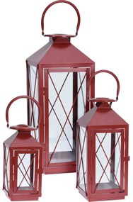 Zestaw metalowych lampionów, 3 szt.