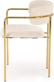 Krzesło na złotym stelażu K537 Halmar