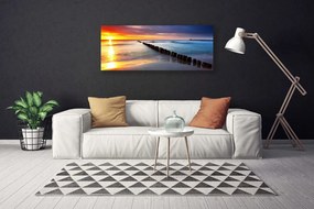 Obraz canvas Blask Słońca na Morskiej Tafli