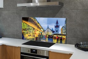 Panel szklany do Kuchni Świąteczny Rynek w Niemczech