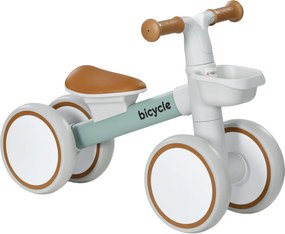 AIYAPLAY Rowerek biegowy z regulowanym siedziskiem, ciche opony, dla dzieci 1-3 lata, do 20 kg, Zielony/Biały