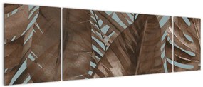 Obraz - Liście palmowe, akwarela (170x50 cm)