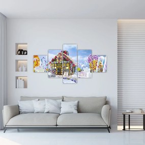 Obraz - Chatka z piernika (125x70 cm)