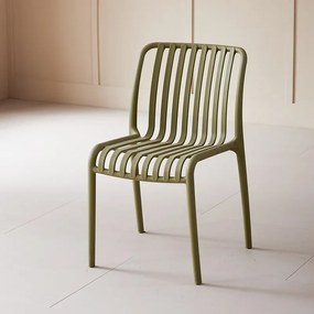 Plastowe krzesło TREGO, zielone