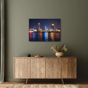 Obraz na szkle - Refleksy nocy (70x50 cm)
