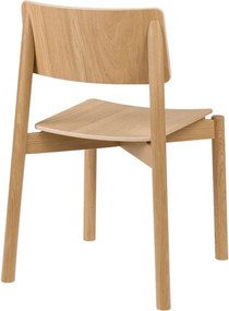 Krzesło sztaplowane w dekorze dębu w naturalnym kolorze Wem – noo.ma