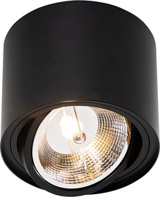 Inteligentny reflektor sufitowy czarny regulowany z Wifi GU10 111mm - Rondoo Up