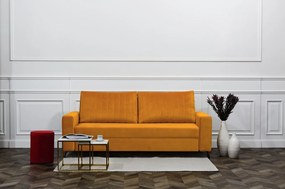 Rozkładana sofa do salonu z tkaniny velvet Salma