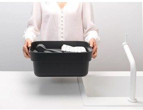Ciemnoszara plastikowa miska do mycia naczyń z ociekaczem SinkSide – Brabantia
