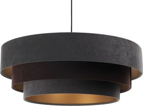 Welurowa lampa wisząca z potrójnym kloszem - S447 F9-Z01